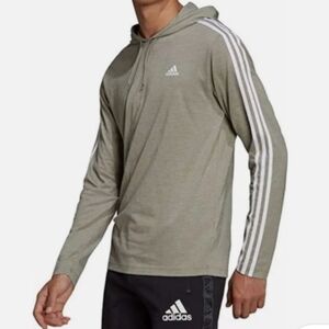 Adidas Lightweight Pullover Hoodie Primegreen Aeroready Athleisure Shirt